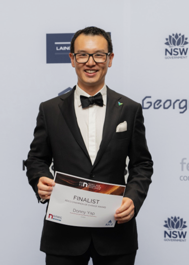 Donny Yap at NAWIC awards ceremony